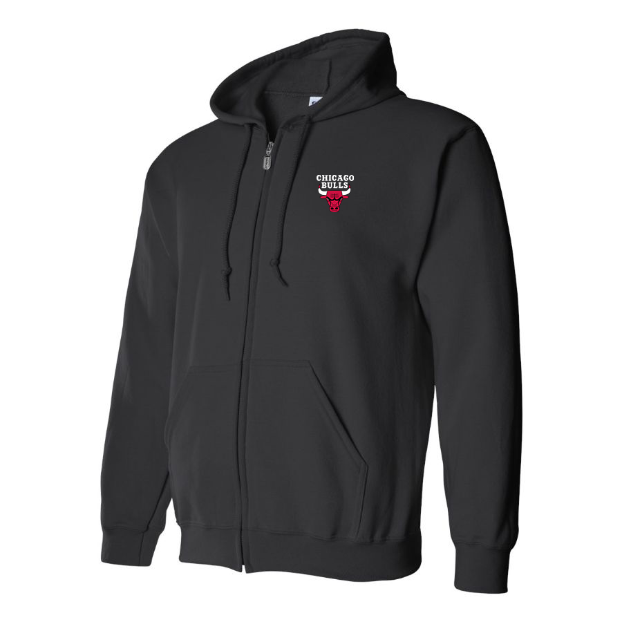 Men's Chicago Bulls Zipper  Hoodie