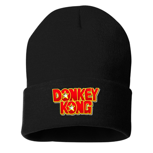 Donkey Kong Beanie Hat – Embroidered Fan Hat | TeesCustomize
