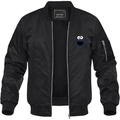 Men's Sesame Street Cookie Monster face Lightweight Bomber Jacket Windbreaker Softshell Varsity Jacket Coat