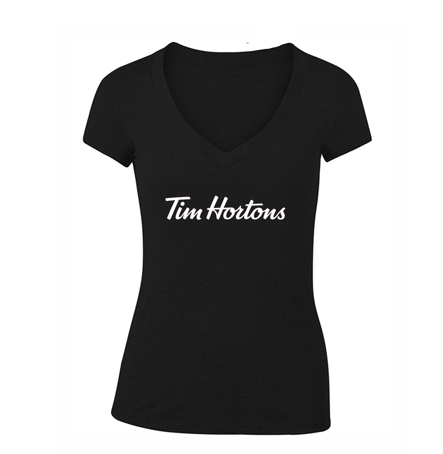 Women's  Tim Hortons V Neck T-Shirt