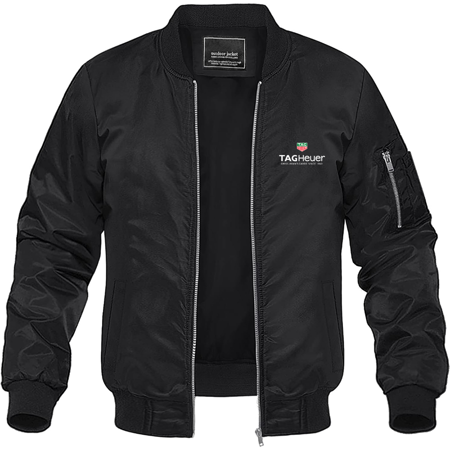 Men's TAG Heuer Lightweight Bomber Jacket Windbreaker Softshell Varsity Jacket Coat