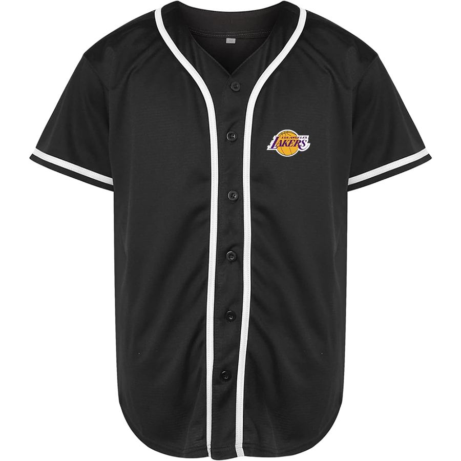 Men's Los Angeles Lakers Baseball Jersey