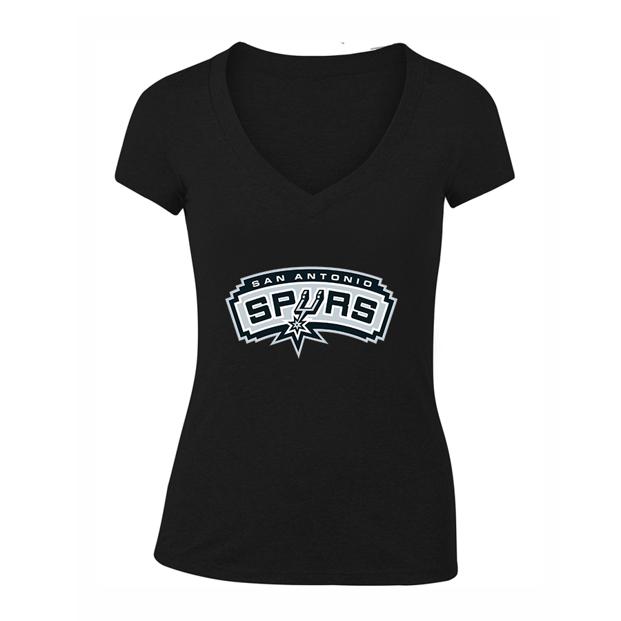 Women's San Antonio Spurs V Neck T-Shirt
