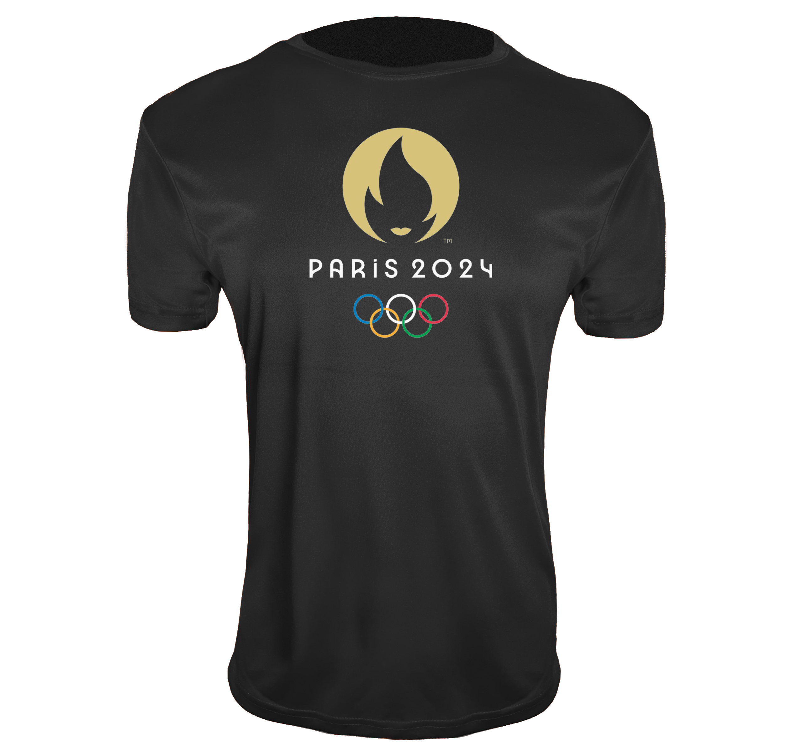 Youth New Olympics 2024 Paris Logo Polyester T-Shirts