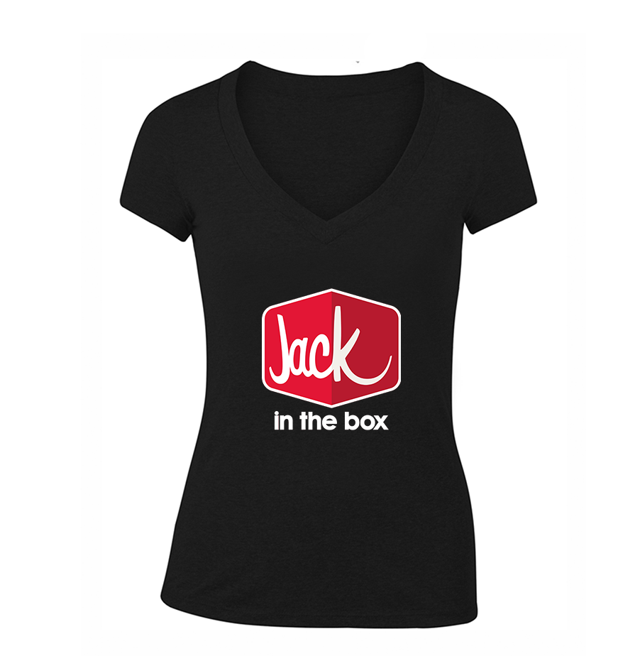 Women's Jack In The Box V Neck T-Shirt