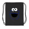 Sesame Street Cookie Monster face Drawstring Bag