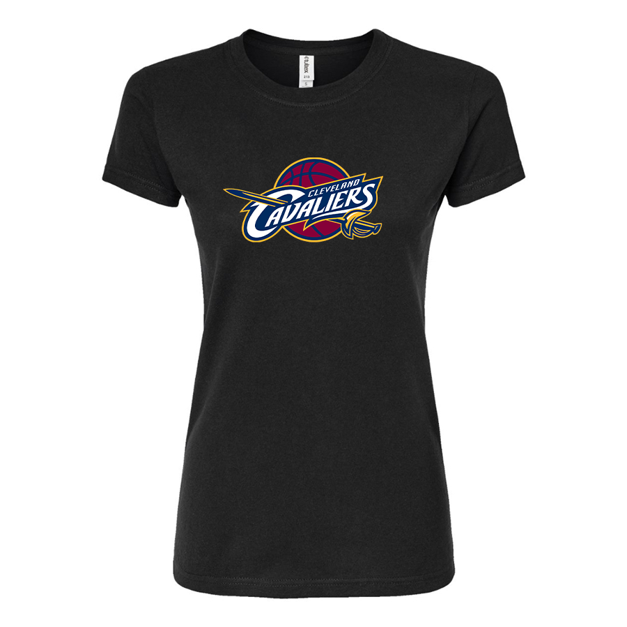 Women's Cleveland Cavaliers  Round Neck T-Shirt