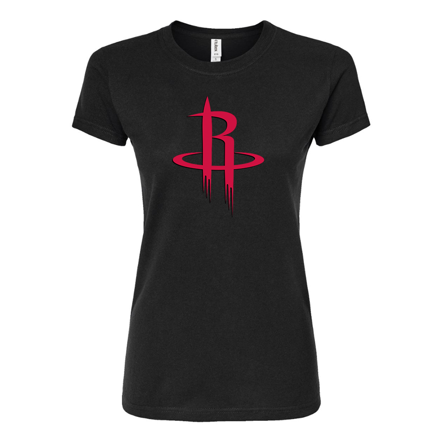 Women's Houston Rockets  Round Neck T-Shirt