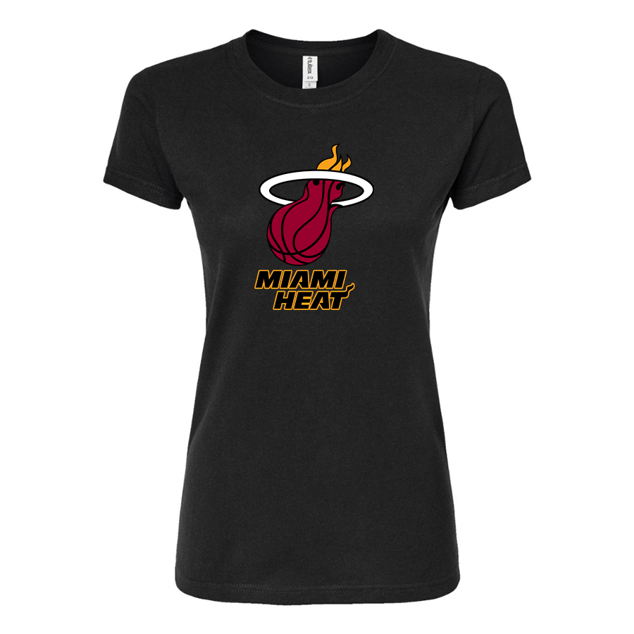 Women's Miami Heat Round Neck T-Shirt