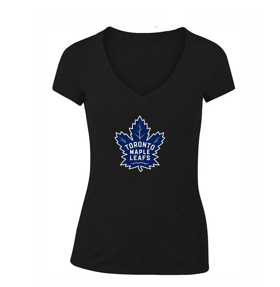 Women's NHL - Toronto Maple Leaf V-Neck T-Shirt