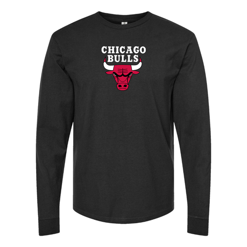 Men's Chicago Bulls Long sleeves T-Shirt – Graphic Cotton T-Shirt | TeesCustomize