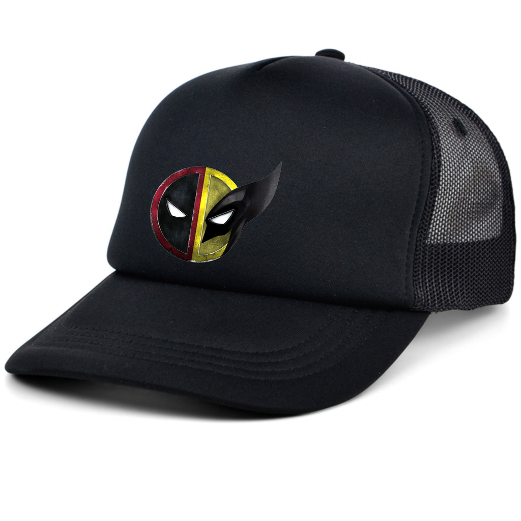 Deadpool & Wolverine Dad Trucker Hat – Embroidered Fan Hat | TeesCustomize