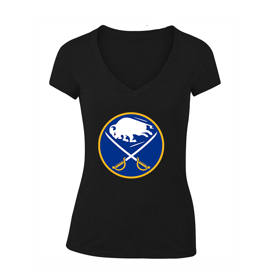 Women's NHL Buffalo Sabres V Neck T-Shirt