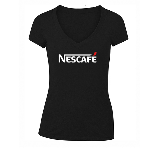 Women's Nescafe V Neck T-Shirt