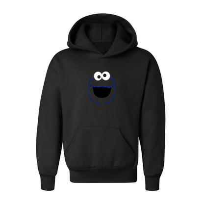 Youth Sesame Street Cookie Monster face Pullover Hoodie