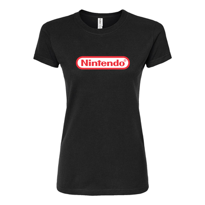 Women's Nintendo Round Neck T-Shirt