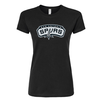 Women's San Antonio Spurs Round Neck T-Shirt