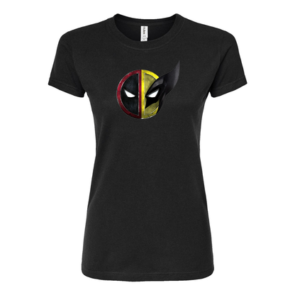 Women's Deadpool & Wolverine Round Neck T-Shirt