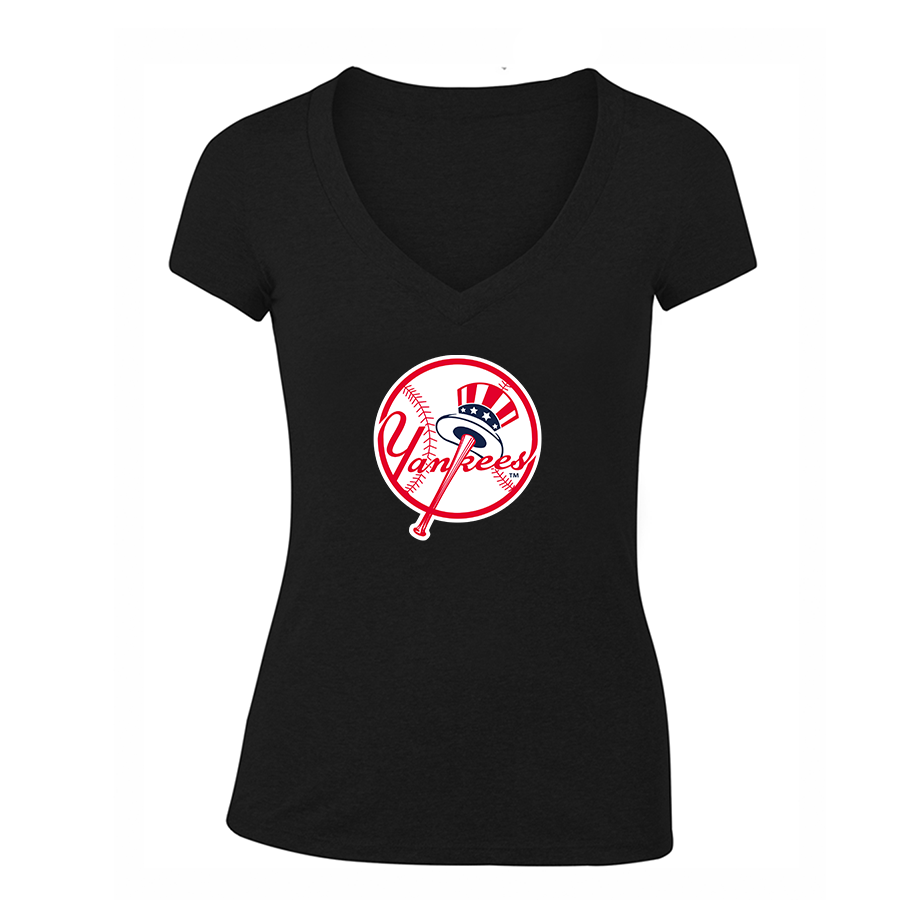 Women's Yankees NY V-Neck T-Shirt