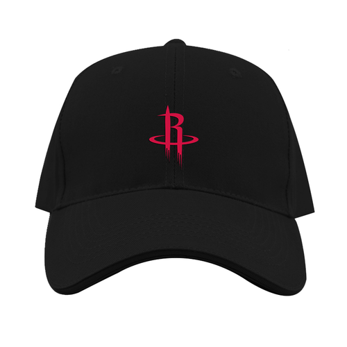Houston Rockets Dad Baseball Cap Hat – Embroidered Fan Hat | TeesCustomize