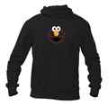 Men's Sesame Street Elmo Face Pullover  Hoodie