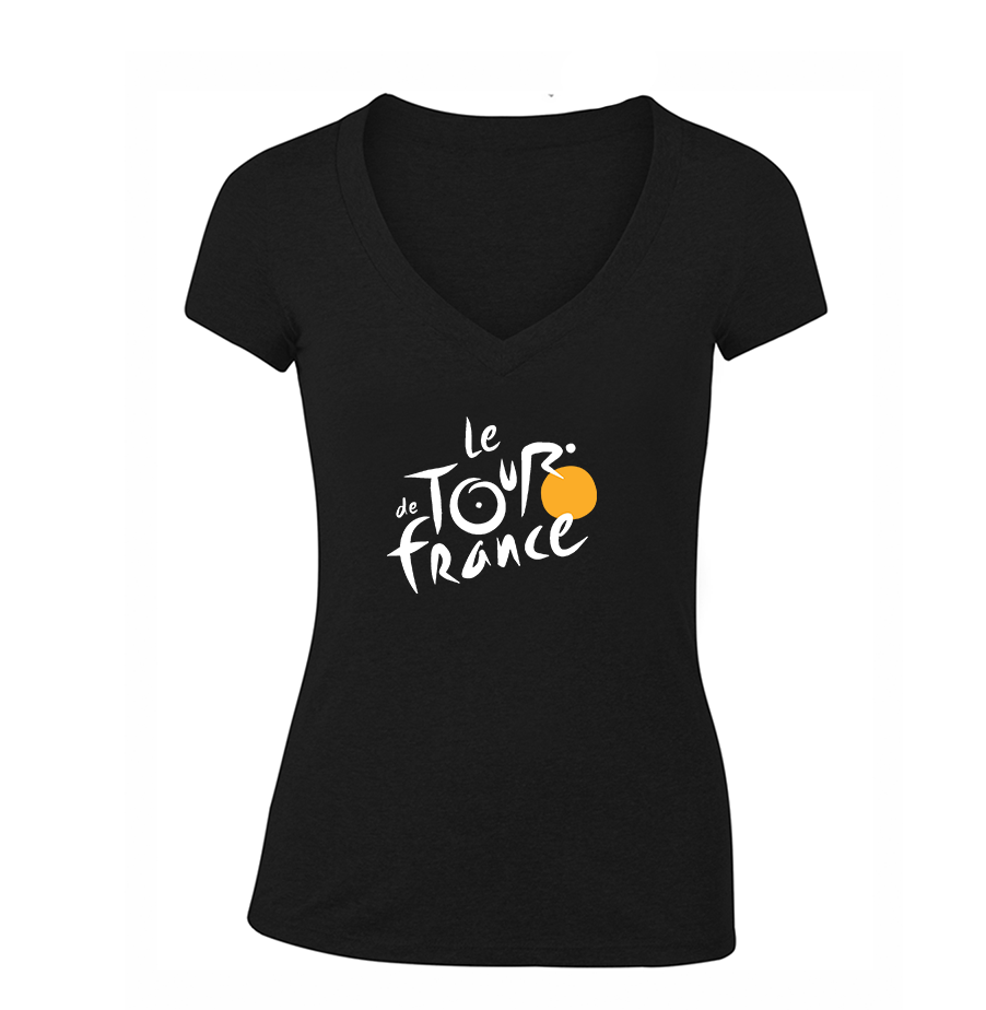 Women's Le Tour De France V Neck T-Shirt