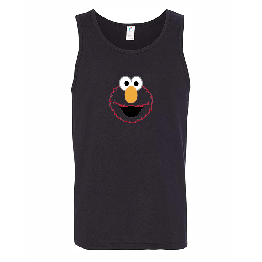 Men's Sesame Street Elmo Face Tank Top