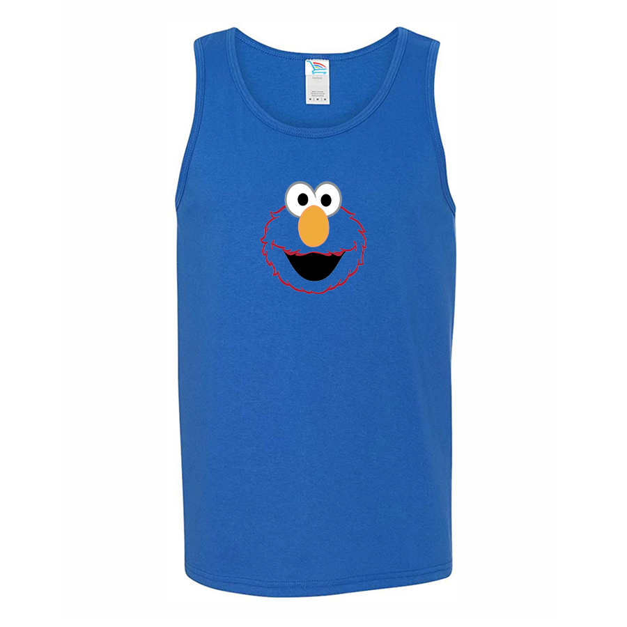 Men's Sesame Street Elmo Face Tank Top