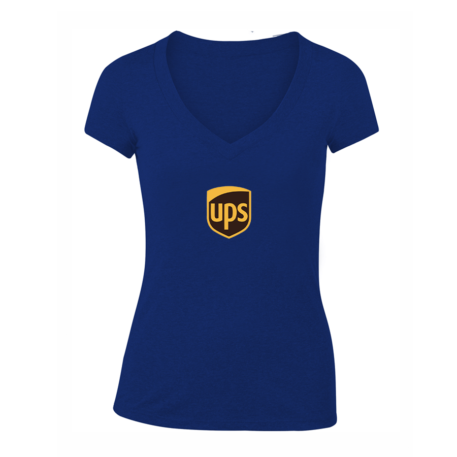 Women's UPS V Neck T-Shirt – Graphic Cotton T-Shirt | TeesCustomize