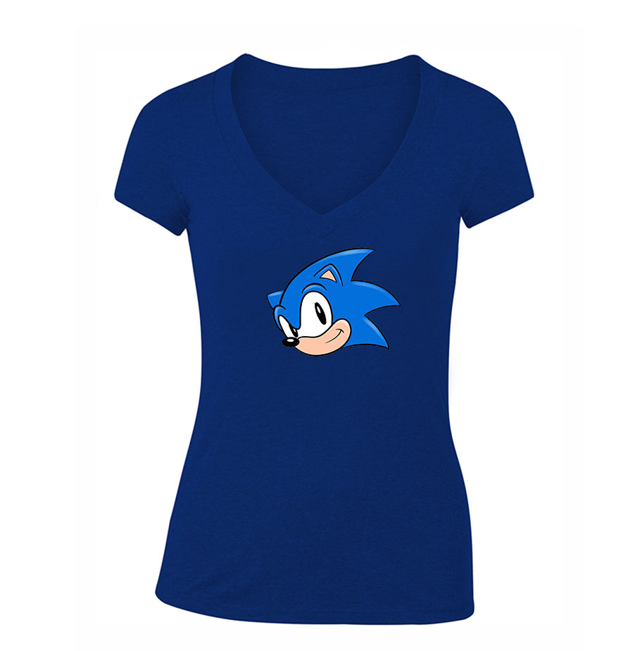 Women's  Sonic the Hedgehog V Neck T-Shirt