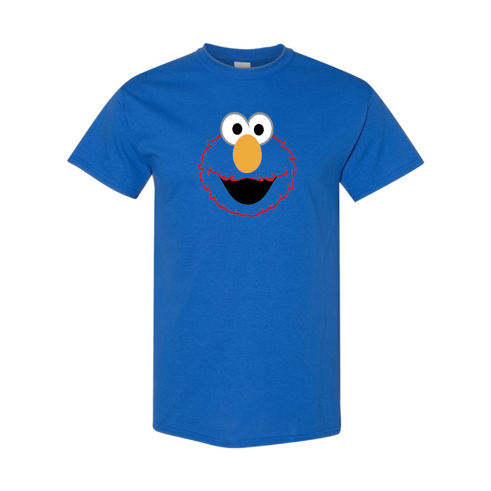 Men's Sesame Street Elmo face Cotton T-shirt