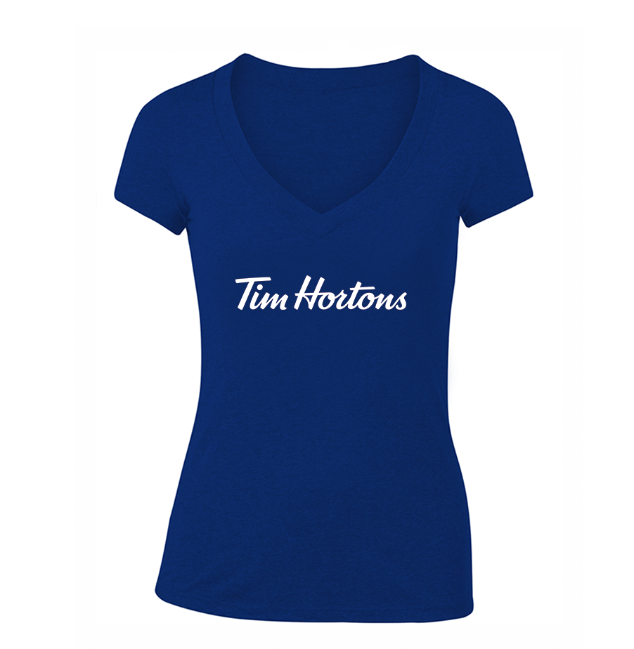 Women's  Tim Hortons V Neck T-Shirt