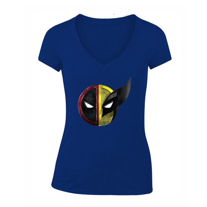 Women's Deadpool & Wolverine V Neck T-Shirt