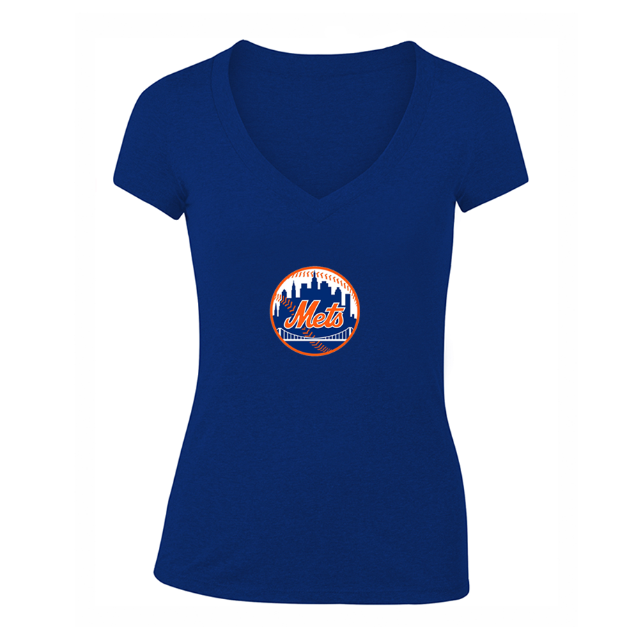 NBA Women's New York Mets V-Neck T-Shirt