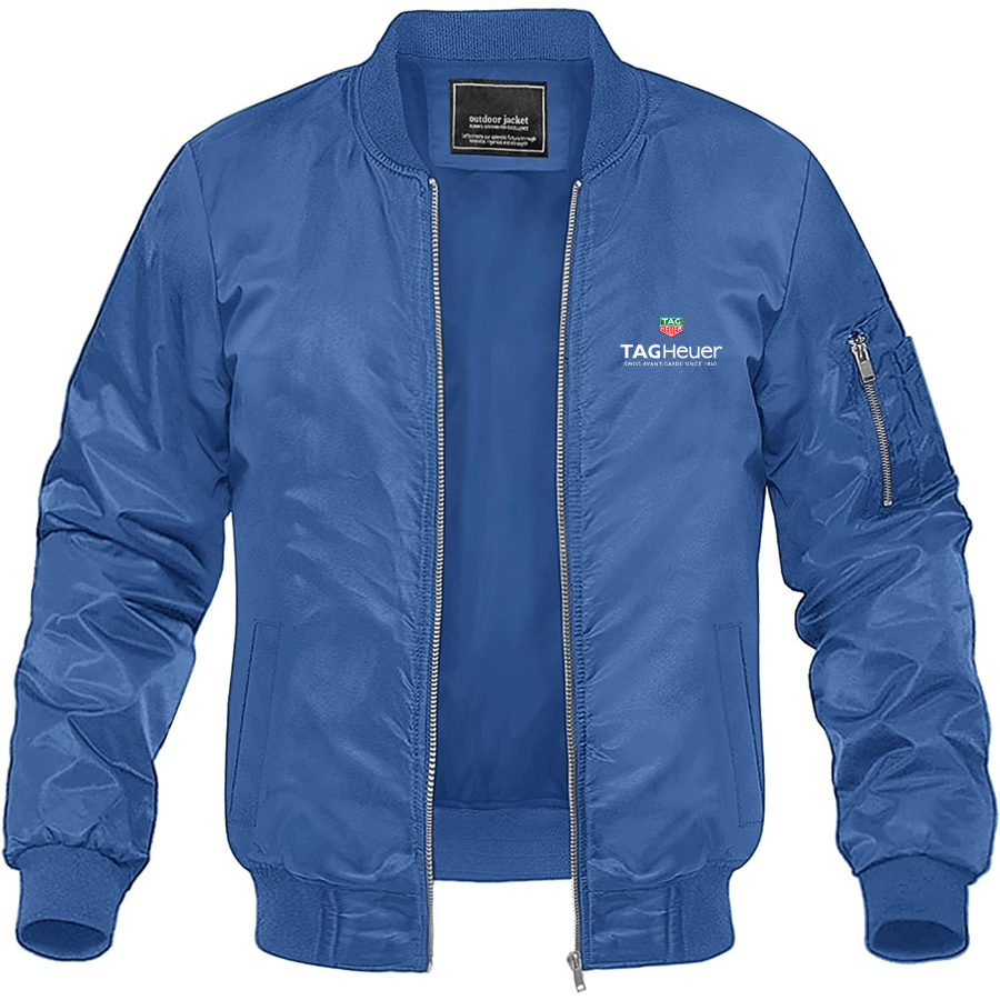 Men's TAG Heuer Lightweight Bomber Jacket Windbreaker Softshell Varsity Jacket Coat