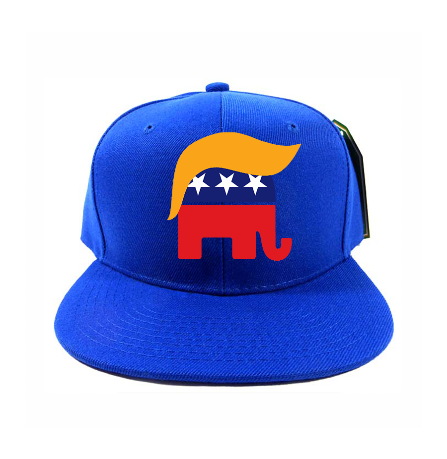 Donald Trump Hair Elephant Snapback Hat