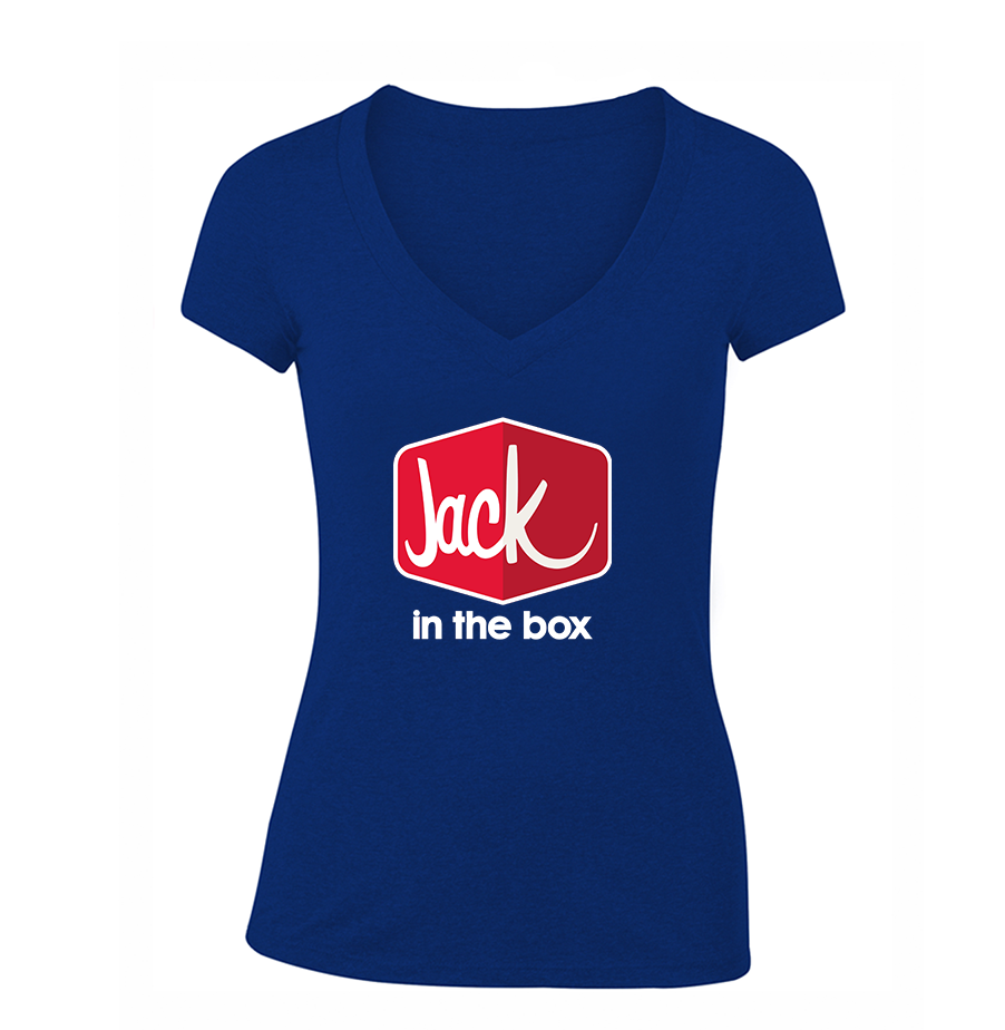 Women's Jack In The Box V Neck T-Shirt