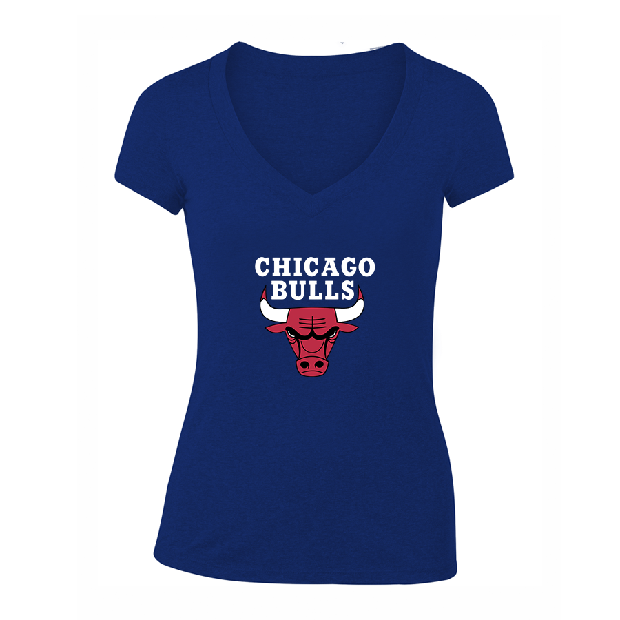 Women's Chicago Bulls V Neck T-Shirt