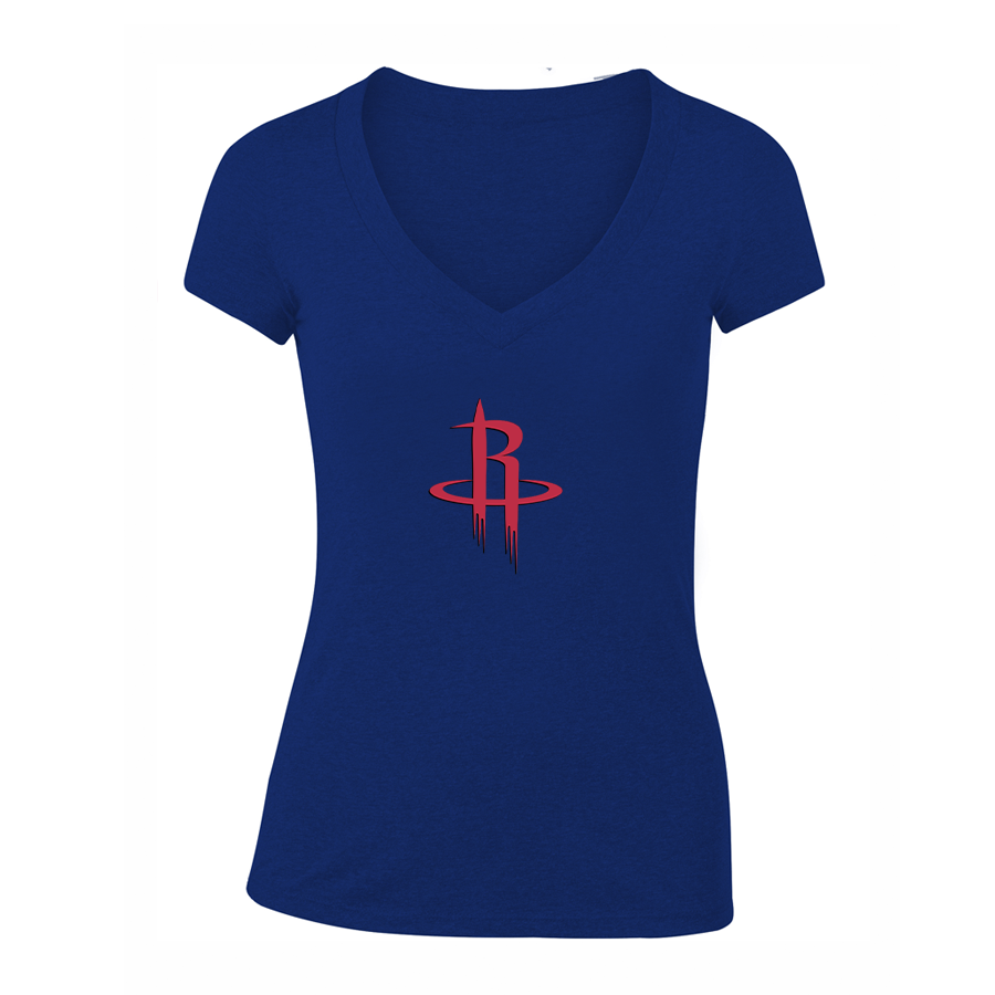 Women's Houston Rockets V Neck T-Shirt