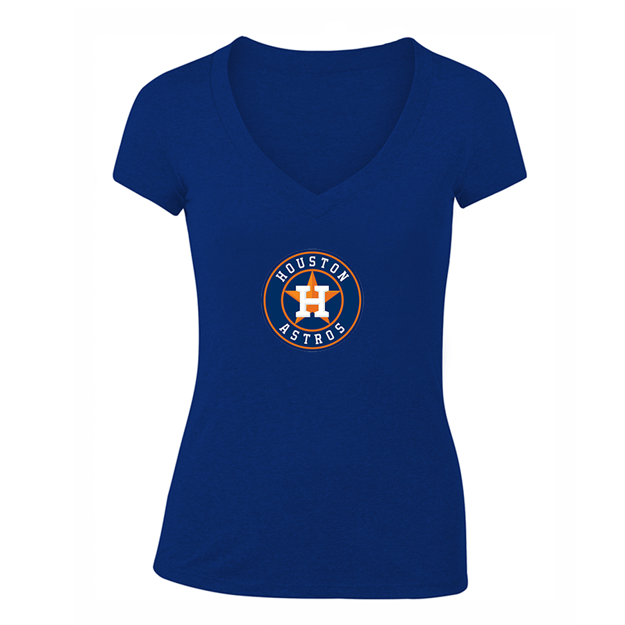 NBA Women's Houston Astros V-Neck T-Shirt