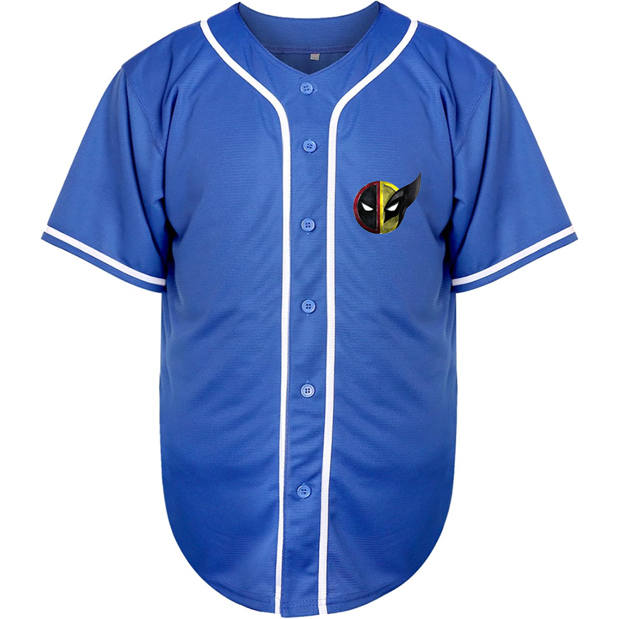 Men's Deadpool & Wolverine Baseball Jersey