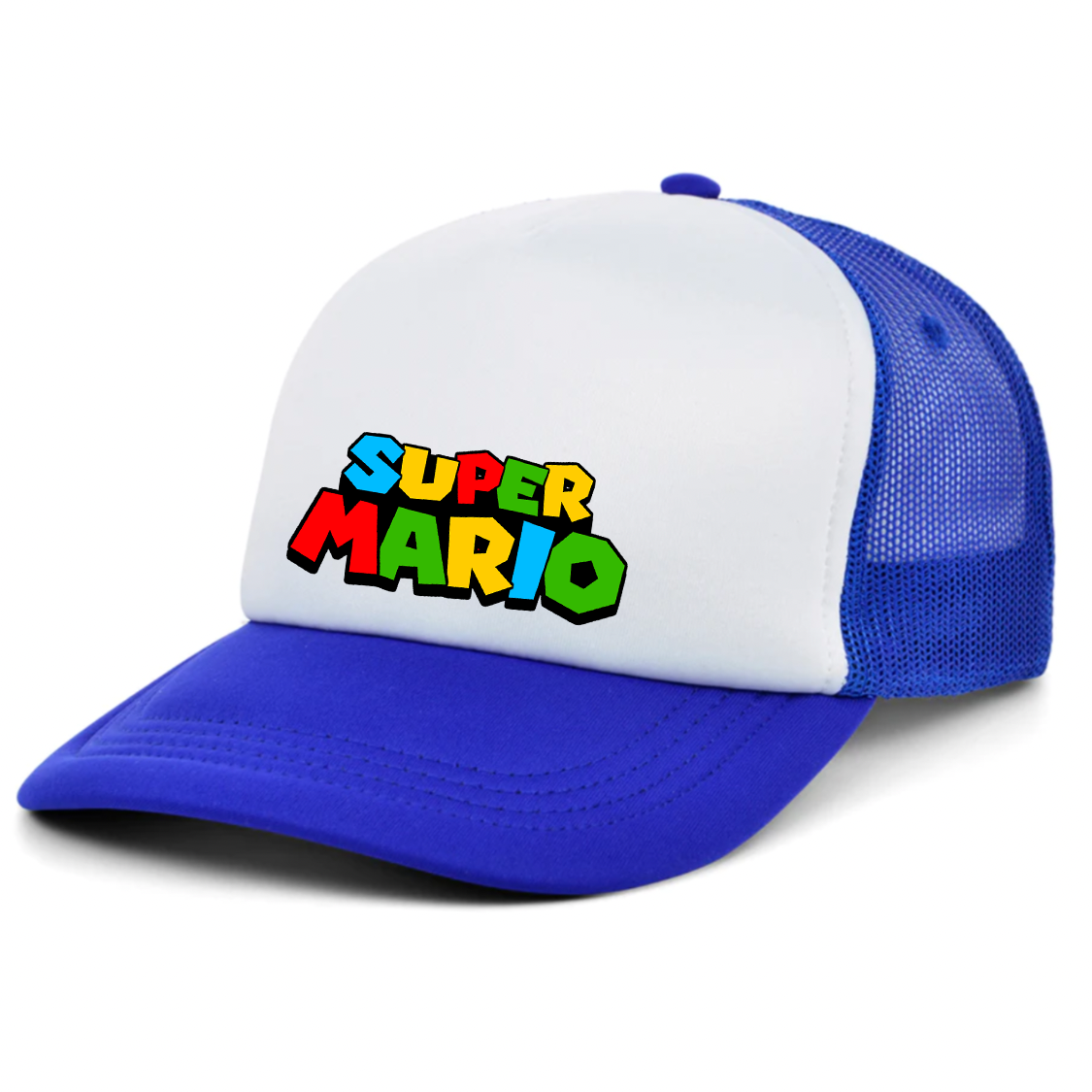 Super Mario Trucker Hat – Embroidered Fan Hat | TeesCustomize