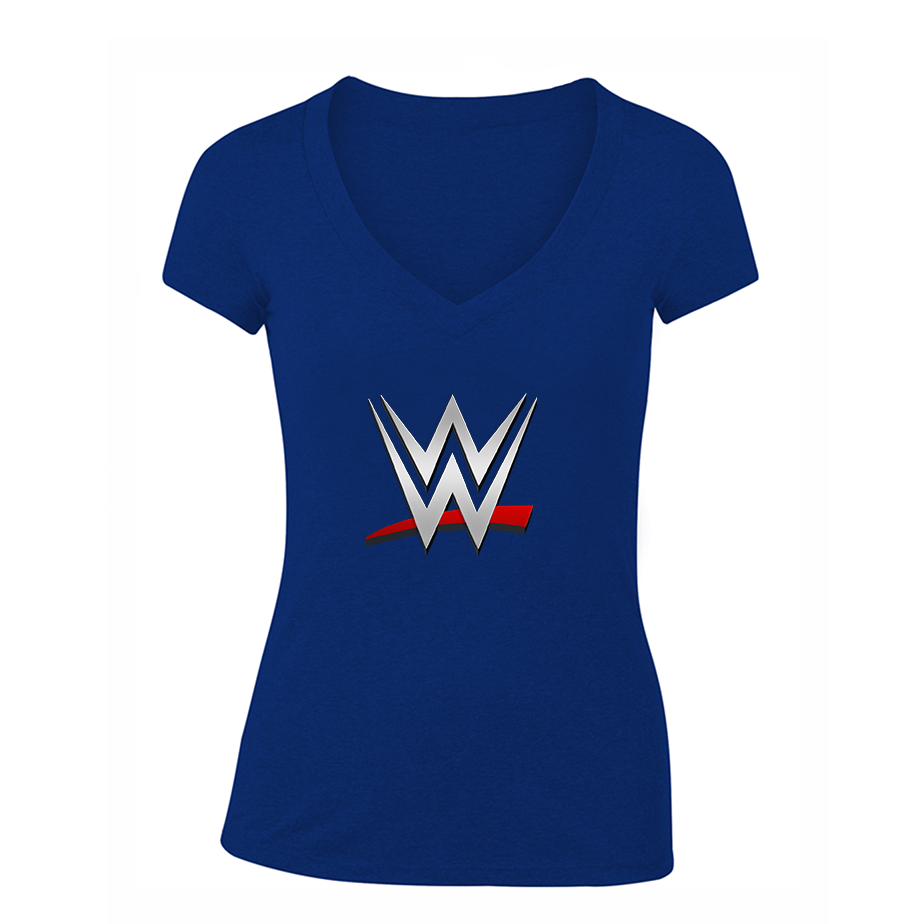Women's WWE Wrestling V Neck T Shirt – Tee