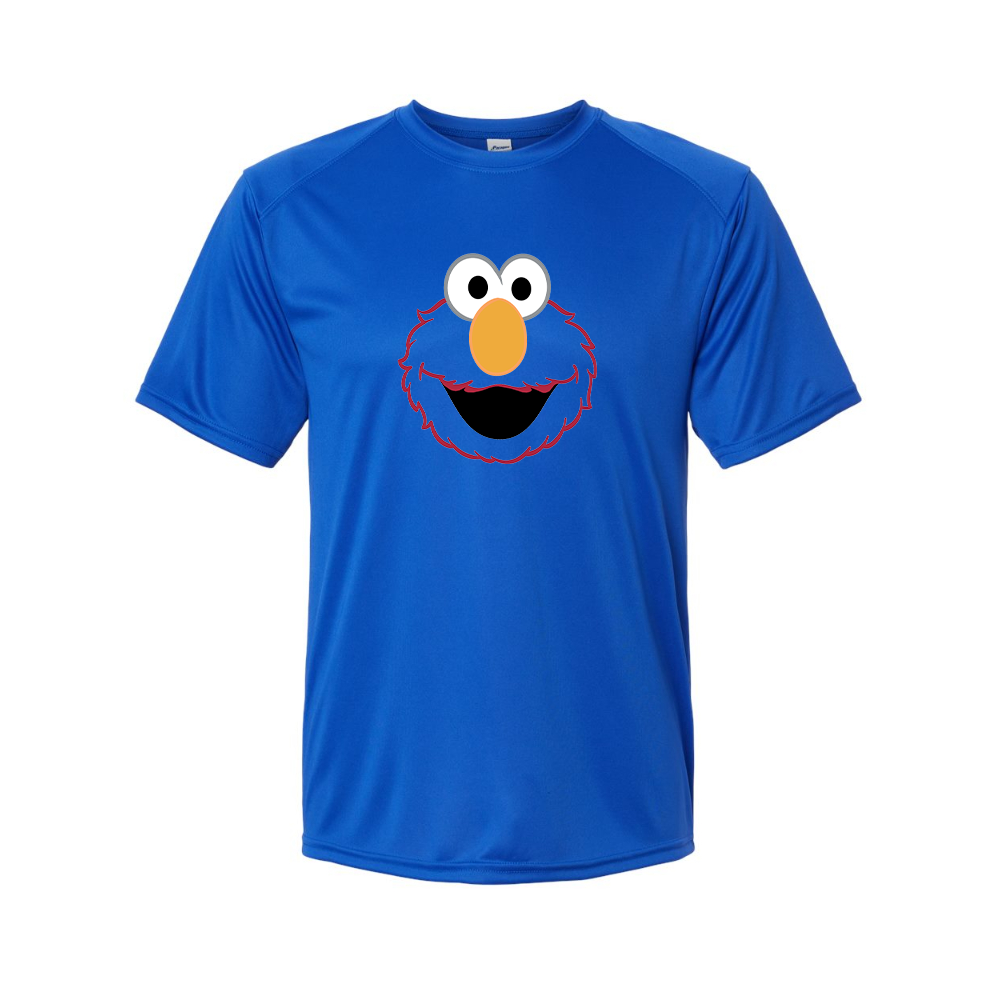 Men's Sesame Street Elmo Face Performance T-Shirt