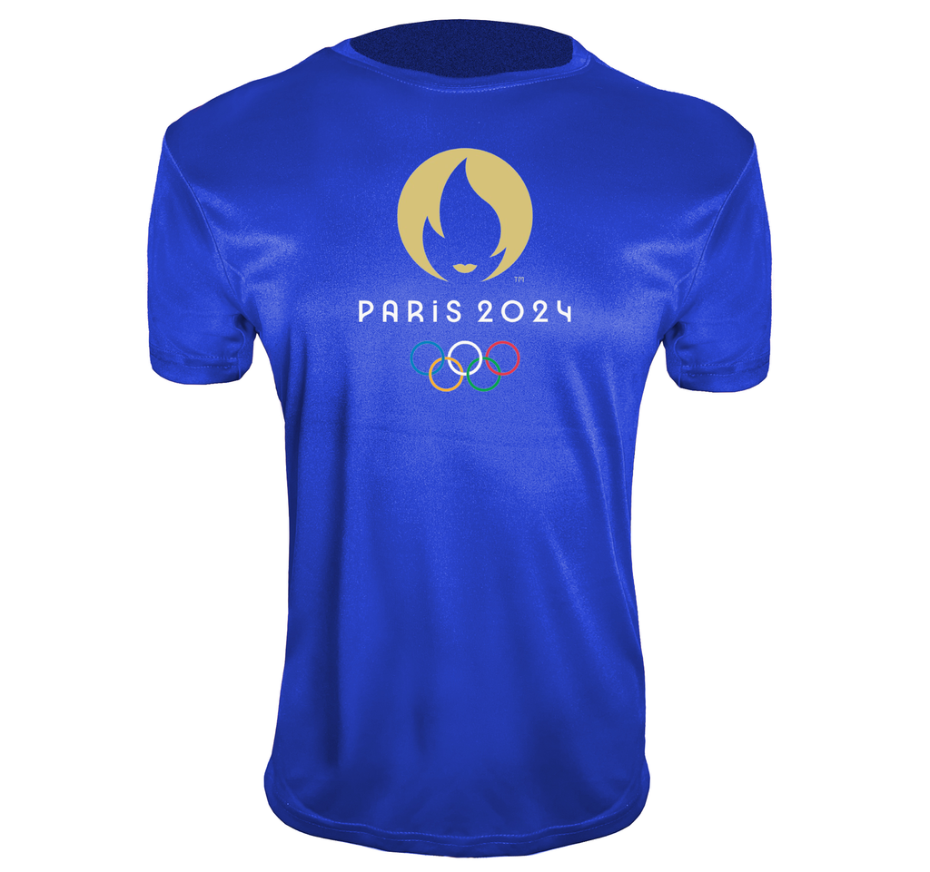 Youth New Olympics 2024 Paris Logo Polyester T-Shirts