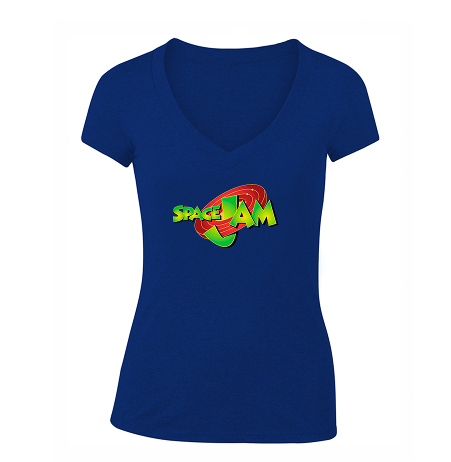 Women's Space Jam  V-Neck T-Shirt