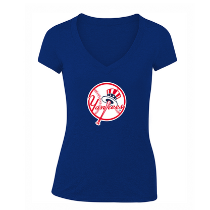 NBA Women's Yankees NY V-Neck T-Shirt