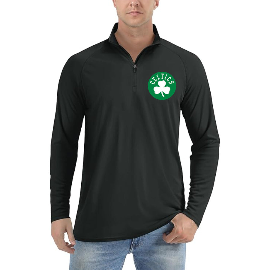 Boston Celtics Black quarterzip