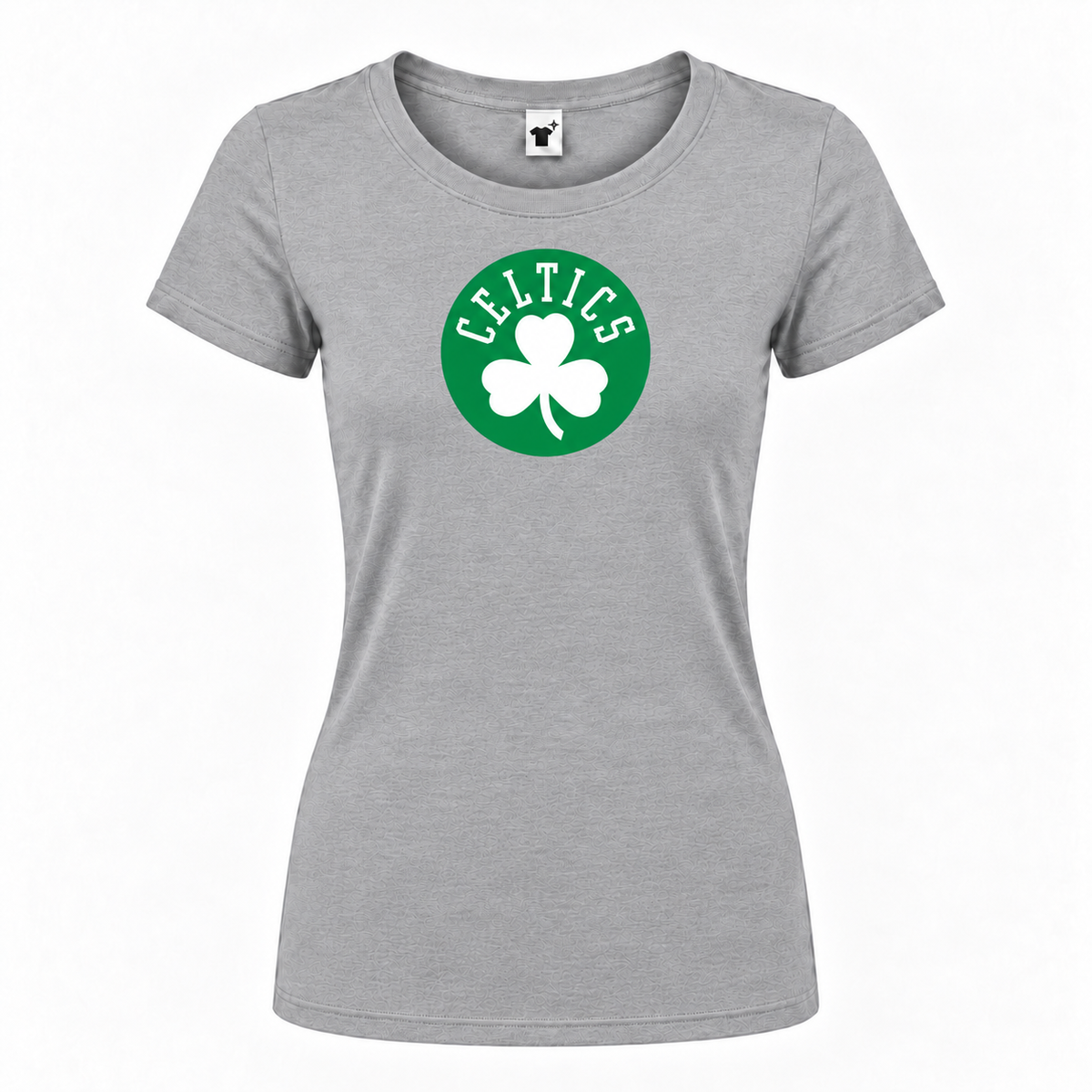 Women's Boston Celtics Round Neck T-Shirt - Gray