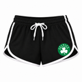 Boston Celtics women's booty shorts in black